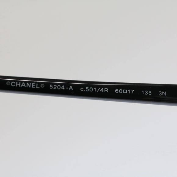 CHANEL Sunglasses Plastic Black CC Auth 53402 - Picture 10 of 11